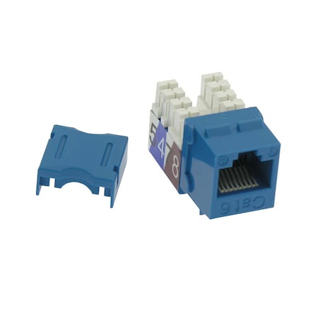 Bestlink Netware CAT6 RJ45 110 Type Keystone Jack- Blue 101702BL